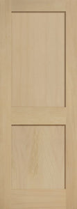 2-Panel Stained Poplar Flat - Solid Core ($$$)