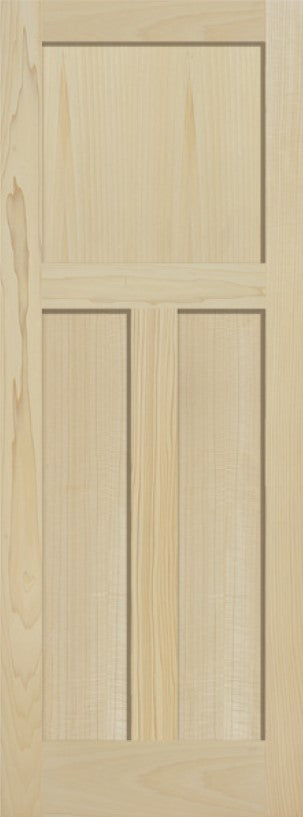 3-Panel Craftsman Stained Poplar - Solid Core ($$$)