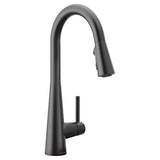 Sleek One-Handle High Arc Pulldown Kitchen Faucet (Chrome Included)