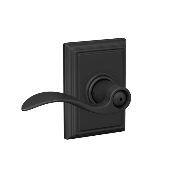 Accent Lever with Addison Trim - Matte Black ($$)