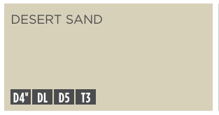 Desert Sand (Included per Elevation)