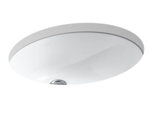 KOHLER® Caxton - Undermount Sink - Oval - White ($)