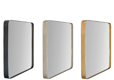 Framed Radius Corner Mirrors 24x36