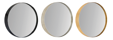 Framed Round Mirrors 30in