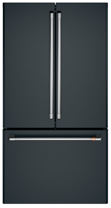 GE® Cafe™ Series 23.1 Cu. Ft. Smart Counter-Depth French-Door Refrigerator in Black Slate - A La Carte ($$$$$)