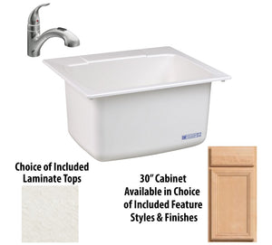 Mustee 760t 30wht Mustee® 10 Drop In Utility Sink with 30
