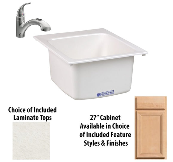 Mustee® 11 Drop In Utility Sink with 27