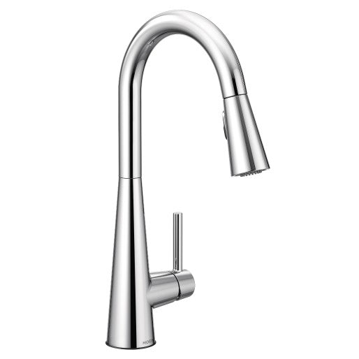 Sleek One-Handle High Arc Pulldown Kitchen Faucet (Chrome Included)