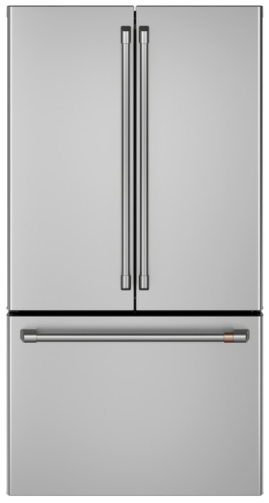 GE® Cafe™ Series 23.1 Cu. Ft. Smart Counter-Depth French-Door Refrigerator in Stainless Steel - A La Carte ($$$$$)