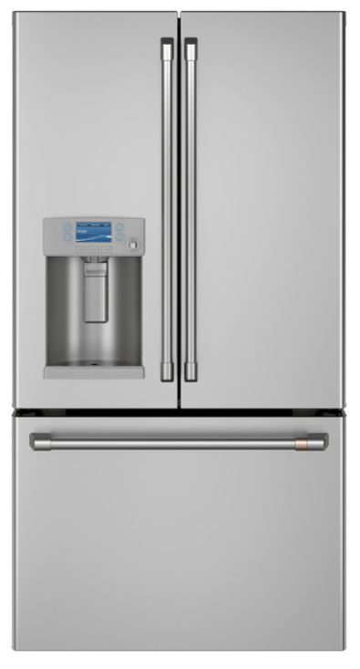 GE® Cafe™ Series 27.7 Cu. Ft. Smart Counter-Depth French-Door Refrigerator with Hot Water Dispenser in Stainless Steel - A La Carte ($$$$$)