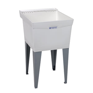 Freestanding Single Laundry Tub - Floor Mounted - Mustee 19F ($$)