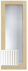 1-Lite Stained Poplar Solid Core - Narrow Reed ($$$$)