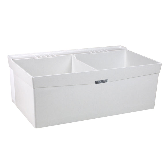 Freestanding Double Laundry Tub - Wall Mounted - Mustee 26W ($$$)