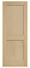 2-Panel Stained Poplar Flat Panel Smooth Solid Core ($$$)