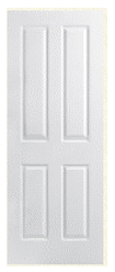 4-Panel Primed Raised Panel Smooth Solid Core ($)
