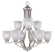Axis Foyer (9' 2" and Above) ($$$$) (W 28" x H 26.5") -  Satin Nickel
