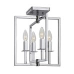 4 Light Semi Flush Fixture ($$$$) (14”H x 12”W) Allston – Chrome