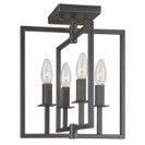 4 Light Semi Flush Fixture ($$$$) (14”H x 12”W) Allston – Oil Rubbed Bronze