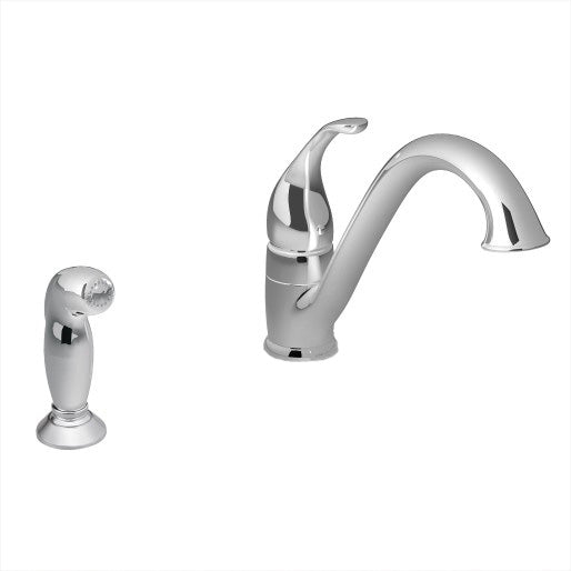Camerist One-Handle Low Arc Kitchen Faucet with Sprayer ($)