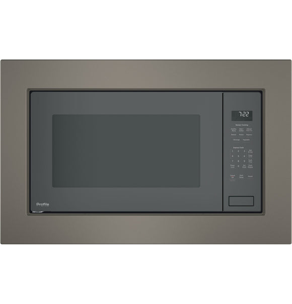 GE Profile™ Series 2.2 Cu. Ft. Built-In Sensor Microwave Oven - Slate