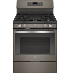 GE® 30" Free-Standing Gas Convection Range Slate - A La Carte ($$$)