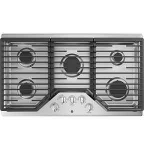 GE® 36" Built-In Knob Control Gas Cooktop Stainless Steel - A La Carte