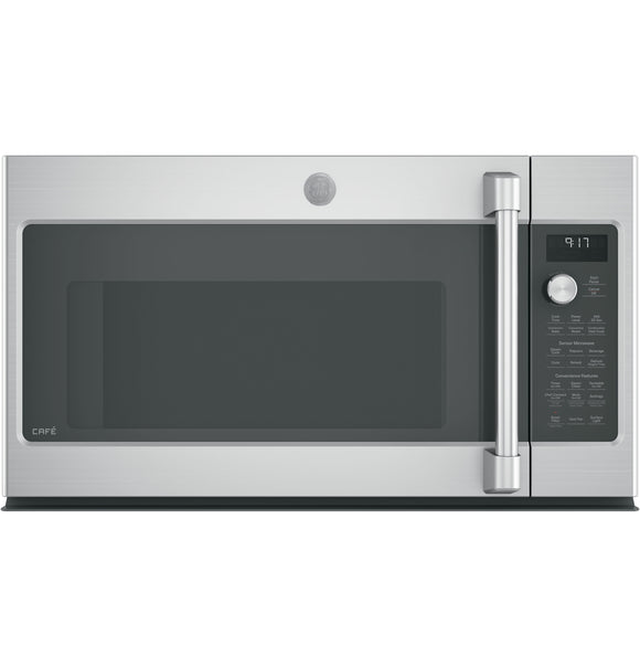 GE Cafe™ Series 1.7 Cu. Ft. Convection Over-the-Range Microwave Oven Stainless Steel - Base Package ($$$$)