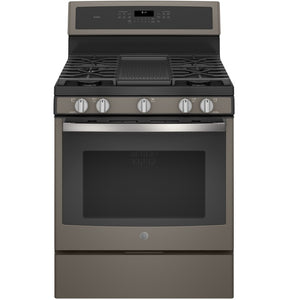 GE® Profile™ Series 30" Free-Standing Gas/Convection Range Slate - A La Carte ($$$$)