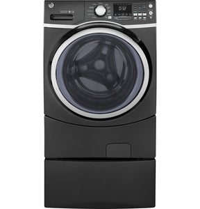 GE® 4.5 cu. ft. Capacity Front Load ENERGY STAR® Washer with Steam - Gray with Pedestal ($$$$$)