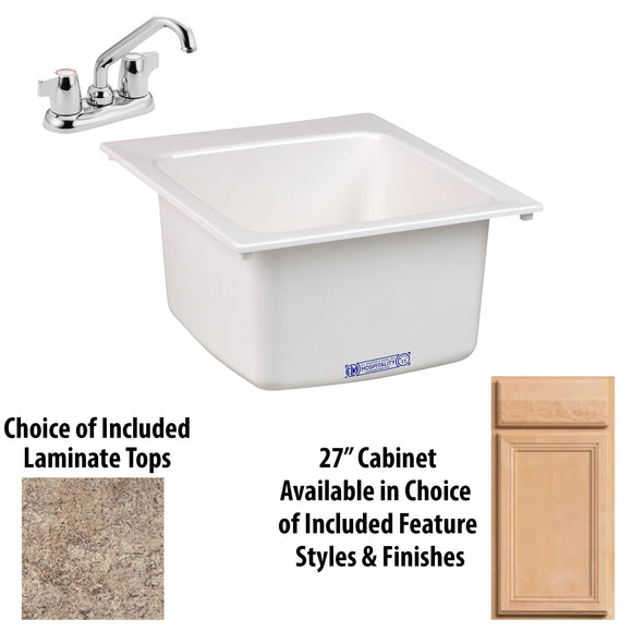 Mustee® 11 Drop In Utility Sink with 27