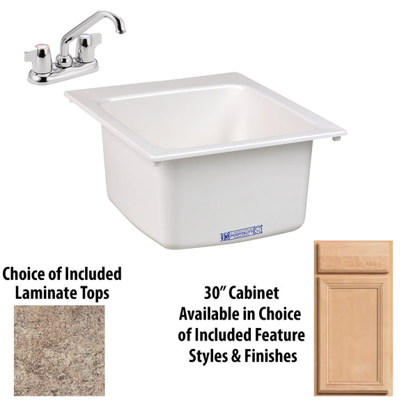 Mustee® 11 Drop In Utility Sink with 30