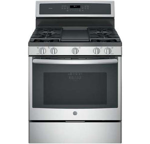 GE® Profile™ Series 30" Free-Standing Gas Convection Range Fingerprint Resistant Stainless Steel - A La Carte ($$$$)