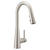 Sleek One-Handle High Arc Pulldown Kitchen Faucet (Chrome Included)