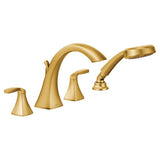 Voss Two-Handle High Arc Roman Tub Faucet with Hand Shower