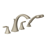 Voss Two-Handle High Arc Roman Tub Faucet with Hand Shower
