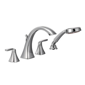 Voss Two-Handle High Arc Roman Tub Faucet with Hand Shower