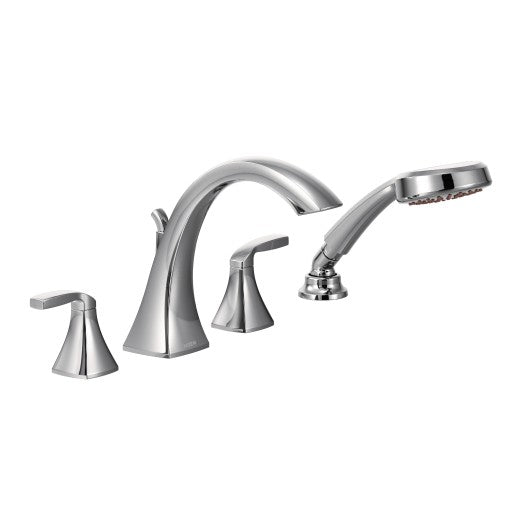 Voss Two-Handle High Arc Roman Tub Faucet with Hand Shower