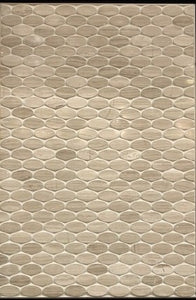 Board 37: Limestone Coli-Chenille White Modern Oval Mosaic L191 Polished (Level 8-$$$$)