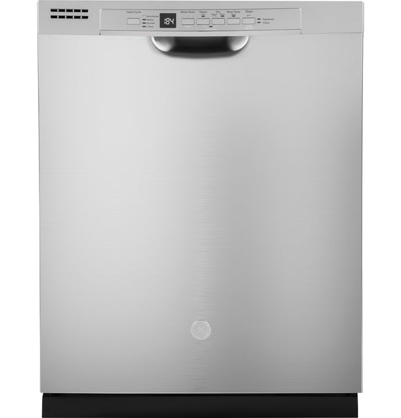 GE® Dishwasher with Front Controls - Stainless Steel