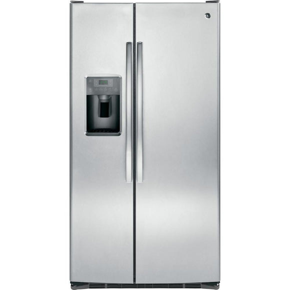 GE® 25.3 Cubic Ft. Side-by-Side Refrigerator - Stainless Steel